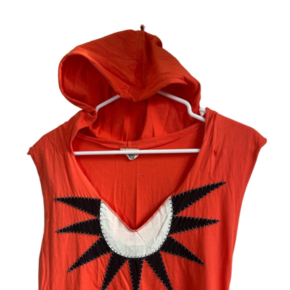 SYNERGY Organic Embroidered Sunburst Hoodie Dress - Picture 3 of 13